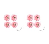 Vjsujehgy Ruote per Pattini Un Rotelle 8 Pezzi 32 X 58 mm 82A con Cuscinetti per Uso Interno o Esterno, con Chiave per Accessori per Pattini Portatile