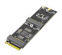 Vjsujehgy Scheda Adattatore da M.2 NVMe A Doppio M.2, Supporta Bus PCIe, Aggiunge Wi-Fi/Bluetooth e Slot NVMe Aggiuntivo alla Porta M.2 NVMe