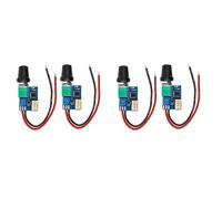 Vjsujehgy Scheda di Controllo della velocità della Ventola PWM A 4 Pin DC12V da 4 Pezzi con Interruttore A Manopola, Regolatore Apparecchiature Elettriche per Ventole del Case del Computer