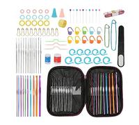 Vjsujehgy Set da 100 Pezzi per Uncinetto per Principianti Uncinetti Kit per Uncinetto da Maglia Ergonomici Smussati con