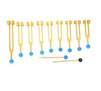 Vjsujehgy Set di Diapason da 9 Pezzi con per Guarigione, Terapia del Suono, Meditazione, Yoga, Antistress Durevole e Facile da Usare,
