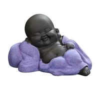 Vjsujehgy Simpatico Monaco nel Ceramica Piccolo Monaco Statua di Buddha Ornamenti per La Casa Decorazioni per La Casa C