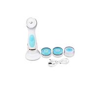 Vjsujehgy Spazzole Detergenti per il Viso Elettriche Blu Spazzole Detergenti per il Viso con 3 Spazzole Testina per La Cura Della Pelle Strumento per La Bellezza