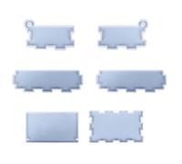 Vjsujehgy Stampo in Resina in Silicone, Scatola Portaoggetti, Stampo in Silicone con Set di Coperchi, Scatola Portaoggetti per Gioielli, Stampo in Resina Epossidica per Cosmetici