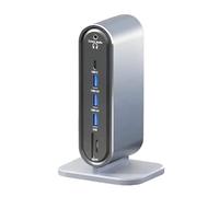Vjsujehgy Stazione di Docking Verticale 12 in 1, Hub USB C, Splitter di Tipo C, Compatibile con, 4K30Hz/LAN 100M/USB3.0, Convertitore di Estensione Hub