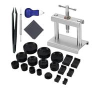 Vjsujehgy Strumento per Pressatura Orologi, Kit per Pressatura Cristalli Orologi, Pressa Cassa Posteriore In Metallo Orologi, Strumento per La Sostituzione Batteria 'Orologio, B