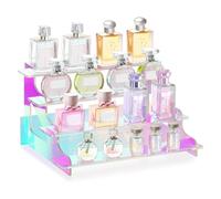 Vjsujehgy Supporto Espositivo Iridescente A 4 Livelli, Supporti Espositivi in Plastica, Organizer per Profumi, Espositore per Figure da 12 Pollici