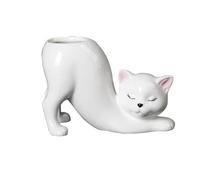 Vjsujehgy Vaso per Fiori Piccolo A Forma di Gatto Coda, Vaso per Fiori da Interno A Forma di Gattino, Portavaso per Piante da Arredamento per La Casa, Bonsai