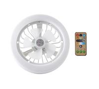 Vjsujehgy Ventilatore da Soffitto E27 Ventilatore da Soffitto Raffreddamento Ventilatore Elettrico Lampada Lampadario Ventilatori Telecomandati con Luce e Controllo per la Decorazione Domestica della