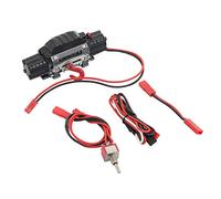 Vjsujehgy Verricello Simulato nel Metallo Un Doppio Motore per Auto Cingolata 1/10 RC Axial SCX10 TRX4 D90 KM2 Ricambi Accessori