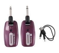 Vjsujehgy Wireless per Chitarra, Trasmettitore e Ricevitore Wireless per Chitarra Elettrica, Ricaricabile Tramite USB, Wireless per Basso, C