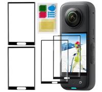 VJUYSW 2 pezzi Insta 360 X4 protezione dello schermo temprato, Insta36O X4 protezione dello schermo della fotocamera accessori, antigraffio, anti-impronta, senza bolle d'aria
