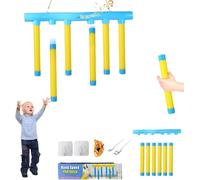 Vjyibpb Reflective Drop Stick Challenge Game, Catching Sticks Game, Reflex Challenge - Drop The Stick with Remote Control & 3 Adjustable Speed, Educational Toys for Kids-Yellow