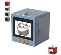 Vjyibpb Sticker Box Printer Ai,smart-ai-voice Stickerbox Printer,with 2.4" Display,Inkless Portable,mini For Offices And Schools(C)