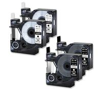 VJZYUTSW 4pcs etichette di colore assortite compatibili con d1 nastro 45010 45013 etichette standard nastro 12 mm per etichetta 100 120p 260p(Combination E)