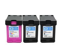 VJZYUTSW Cartuccia a inchiostro 123xl compatibile per 123 inchiostro stampante per deskjet 2620 2630 2632 2130 2132 2134 1110 1111 3630 3632 OfficeJet 3830(BK(2PC) COLOR(1PC))