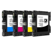 VJZYUTSW Cartuccia di inchiostro compatibile con chip per sega SG500 SG1000 Sublimation Ink(1 set)