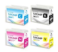 VJZYUTSW Cartuccia di inchiostro SJIC44P Compatibile con la stampante per etichette a colori CW-C4030 include T52Q1 T52Q2 T52Q3 T52Q4(4PCS-BK C M Y)