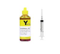 VJZYUTSW Kit di inchiostro di ricarica universale da 100 ml compatibile con stampanti a getto d'inchiostro(1 Yellow)