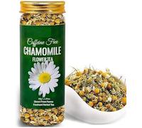 VK Chamomile Tea - 30 g - 30+ Cups || SLEEP & RELAXATION || Herbal Tea - Caffeine Free - Flower Based - Vegan - Non-Bitter - Non-GMO - 100% Natural | Featured In Shark Tank | Reusable Pet Jar