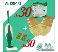 VK130 131 30 SACCHI SACCHETTI CARTA E 30 PROFUMI ASPIRAPOLVERE FOLLETTO VORWERK