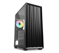 SHARKOON CASE ATX 2X U3, TEMPERED GLASS, 3X 120, 1X 120 ARGB FAN, ARGB CONTROLLER NERO