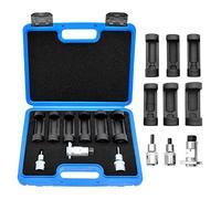 VKALTUL Presa dado puntone 16 mm 18 mm 19 mm 21 mm 22 mm 24 mm con 12 punti 1/2 "Drive sospensione puntone spread socket 9 pz strumento ammortizzatore