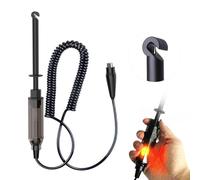 VKALTUL Tester di Tensione Automobilistica, Tester di Tensione DC 6V/12V/24V, Penna di Prova Con Sonda a Gancio e Indicatore 1 pz