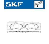 VKBP 80317 SKF Kit pastiglie freno, Freno a disco per MERCEDES-BENZ