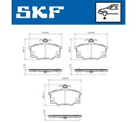 VKBP 80913 A SKF Kit pastiglie freno, Freno a disco per ABARTH,ALFA ROMEO,AUTOBI