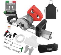 VKE Elettrico Tagliapiastrelle, 1200W 45 Gradi Taglierina Smussata per Piastrelle,Tagliapiastrelle ad Acqua(con Borsa e Grembiule)