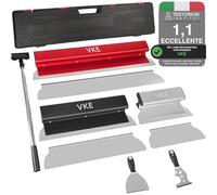 VKE Kit Coltelli da rivestimento,Spatola per Stucco Kit 8 Pezzi, Spatole per Stucco Kit con Prolunga 2,1 Metri, Spatola Stucco Kit con 3 Lame Sostituibili(250/400/600 mm)