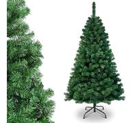 Vkechh Albero di Natale artificiale verde, 210 cm, con robusto supporto per albero di Natale, falso albero di Natale con 900 punte, per creare un'atmosfera natalizia.