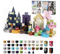 Vkechh Set di mattoncini magnetici da costruzione 220 pezzi, set di blocchi magnetici rosa foresta e castello magico, blocchi magnetici a partire da 4 5 6 7 anni, regali creativi per bambini