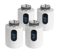 Vkechh Termostato per radiatore, 2,4 GHz, Wi-Fi, senza hub, bianco, 4 pezzi