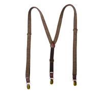 VKEID Bretelle da Uomo Bretelle Vintage a Spina di Pesce con Clip for Pantaloni Unisex, Bretelle for Il Tempo Libero, Cintura con 3 Clip