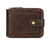 VKEID Portafogli Porta carte multiplo Porta carte con cerniera Porta carte Organizer Porta carte Porta carte con cerniera orizzontale Fermasoldi for patente di guida Portafogli da Uomo(Brown)