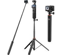 Vkesen Bastone Selfie Telescopico da 136 cm con Treppiede Integrato per GoPro Hero 13/12/11/10/9/Max, DJI Osmo Pocket 3, Osmo Action 5 Pro/4, Insta 360 Ace Pro, AKASO EK7000 e altre Action Camera