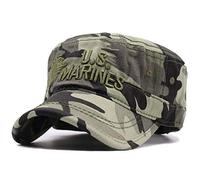 VKGJMHD Vereinigte Staaten Us Marines Corps Cap Hut USMC Camouflage Flat Top Hut Männer Baumwolle Hut Usa Navy Bestickte Mützen Cap