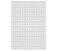 Vklopdsh 100 Pezzi Pesca Snap Sinistra Pesca Girevole Moschettone Cavo Connettore Carpa Angelo Dispositivo L-16 Mm