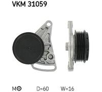 VKM 31059 SKF Rullo tenditore, Cinghia Poly-V per ,AUDI,SKODA,VW