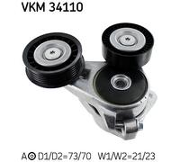 VKM 34110 SKF Rullo tenditore, Cinghia Poly-V per FORD