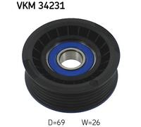 VKM 34231 SKF Galoppino/Guidacinghia, Cinghia Poly-V per FORD,FORD AUSTRALIA,MER