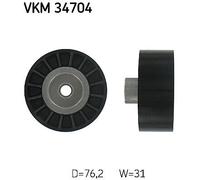 VKM 34704 SKF Galoppino/Guidacinghia, Cinghia Poly-V per FORD