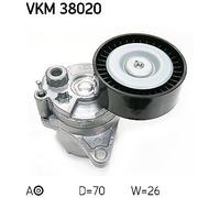VKM 38020 SKF Tendicinghia, Cinghia Poly-V per JEEP,MERCEDES-BENZ