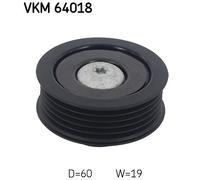 VKM 64018 SKF Galoppino/Guidacinghia, Cinghia Poly-V per HYUNDAI,KIA
