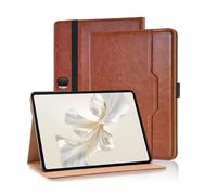 Vkooer Custodia per Honor Pad 9 12.1 pollici 2024 PU Leather Folio Flip Cover Multi-Angle Visualizzazione Stand Cover Protettiva con Tasca & Portapenne per Honor Pad 9 12.1" - Marrone