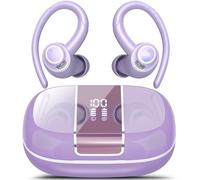 VKROBAG Cuffie Bluetooth 5.3, Auricolari Bluetooth Sport con HD Mic, 48 Ore Cuffie Wireless In Ear Bassi Profondi, ENC Cancellazione Rumore Cuffiette, IPX7 Impermeabile Cuffie Senza Fili, Viola Chiaro