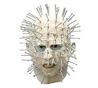 VKTY Maschera di testa di spillo spaventosa di Halloween Maschera realistica orrore in lattice con chiodi di plastica Mens Mostro Costume di Halloween Accessorio per feste scherzo puntelli