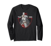 Vlad L'Impalatore - Tepes Gotico Ruler Vampiro Dracula Fangs Maglia a Manica